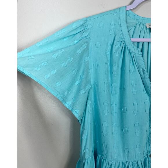 Sundance Sienna Breeze Dress Turquoise Large Boho Rodeo Casual Vacation - Picture 6 of 11